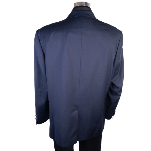 Michael Kors Mens Sport Coat Blazer Jacket 2-Button Navy Blue Sz 48R Wool Blend - Picture 10 of 15